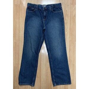 NWT Cat & Jack Boys Relaxed Straight Leg Blue Jeans Size 16 Husky Pants